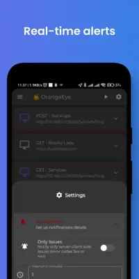 OrangeEye - Monitor & Simple ApiClient android App screenshot 0