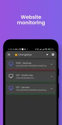 OrangeEye - Monitor & Simple ApiClient android App screenshot 1